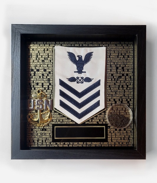Metal Final Night Shadow Box Kit (Black Name Plate)